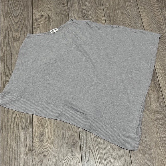 Artisan NY Organic Linen Knit Poncho Top Asymmetric One Size - Picture 4 of 6